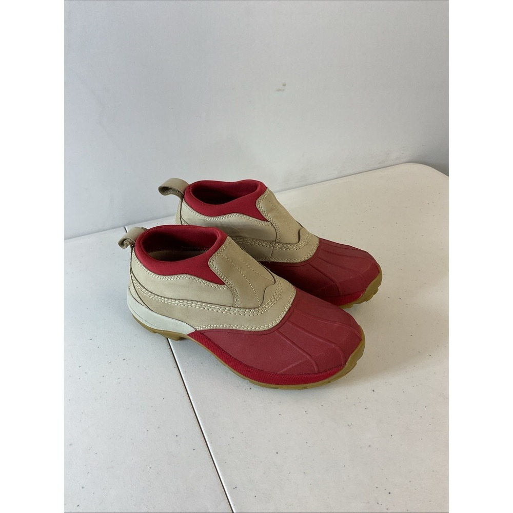 LL Bean Boots Storm Chaser Slip On‎ Boots Women's Size 9.5 Waterproof Shoes red